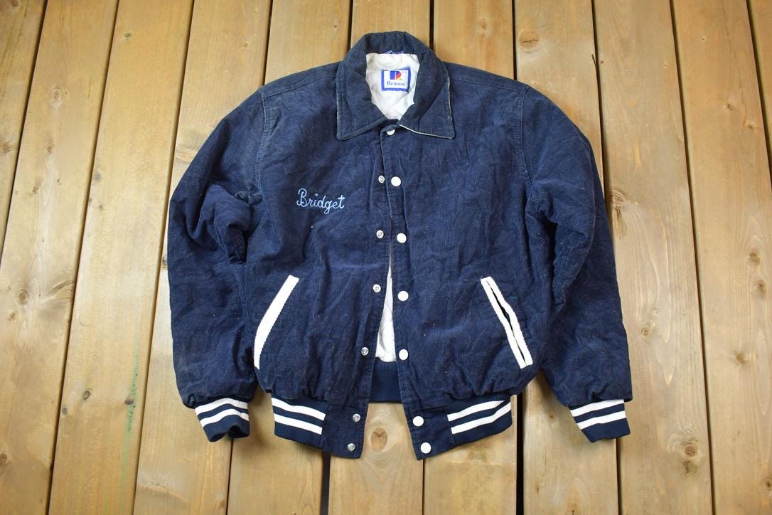 Vintage 1990s Rennoc University Collegiate Button Up Corduroy Jacket
