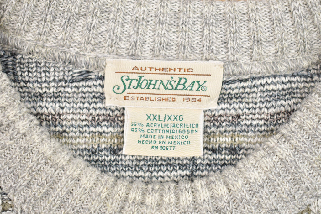 Vintage St. Johns Bay Plaid Knitted Sweater