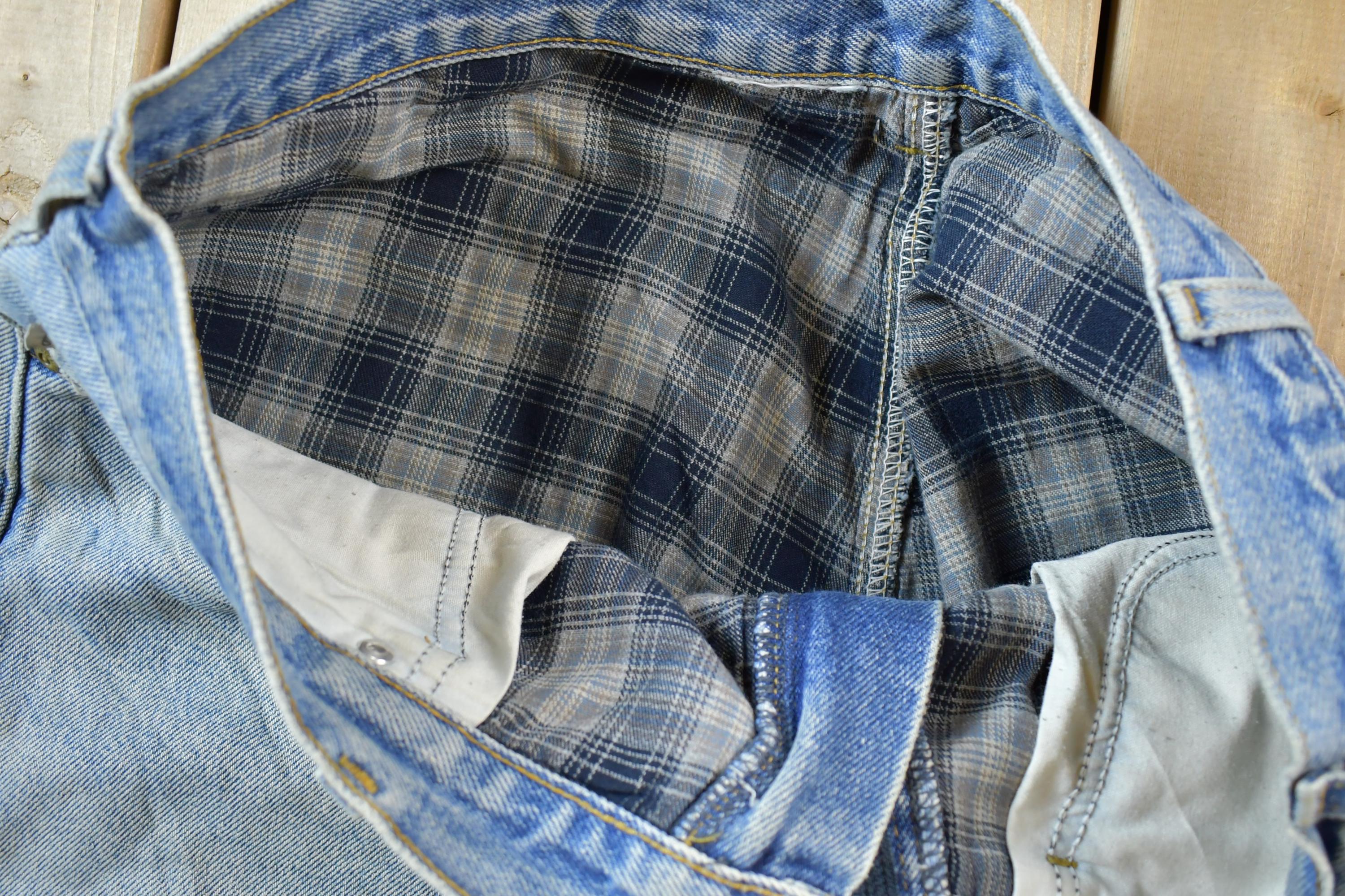 Vintage 1990s Carhartt Lined Denim Work Jeans Size 36 x 30