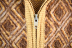 Vintage 1970s Suntai Knit Full Zip Shawl Collar Sweater Women's Small