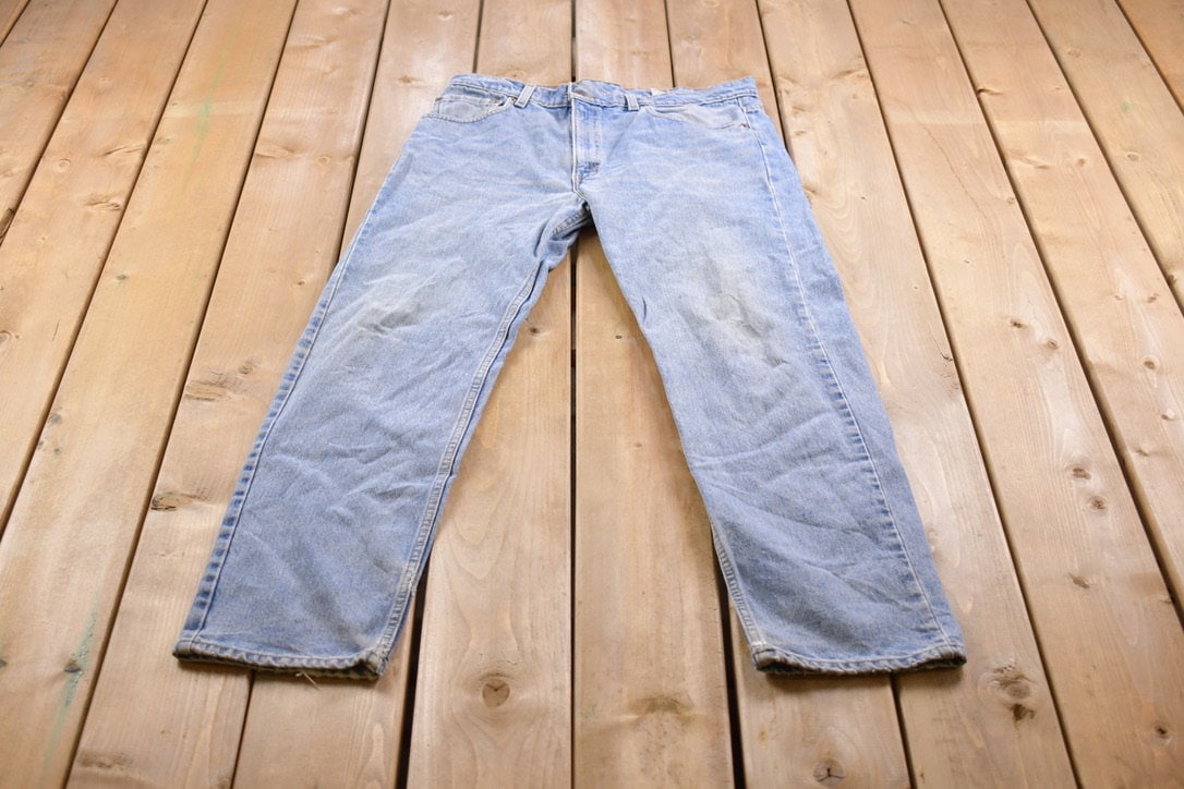 Vintage 1990s Levi's 505 Red Tab Denim Jeans Size 34 x 31