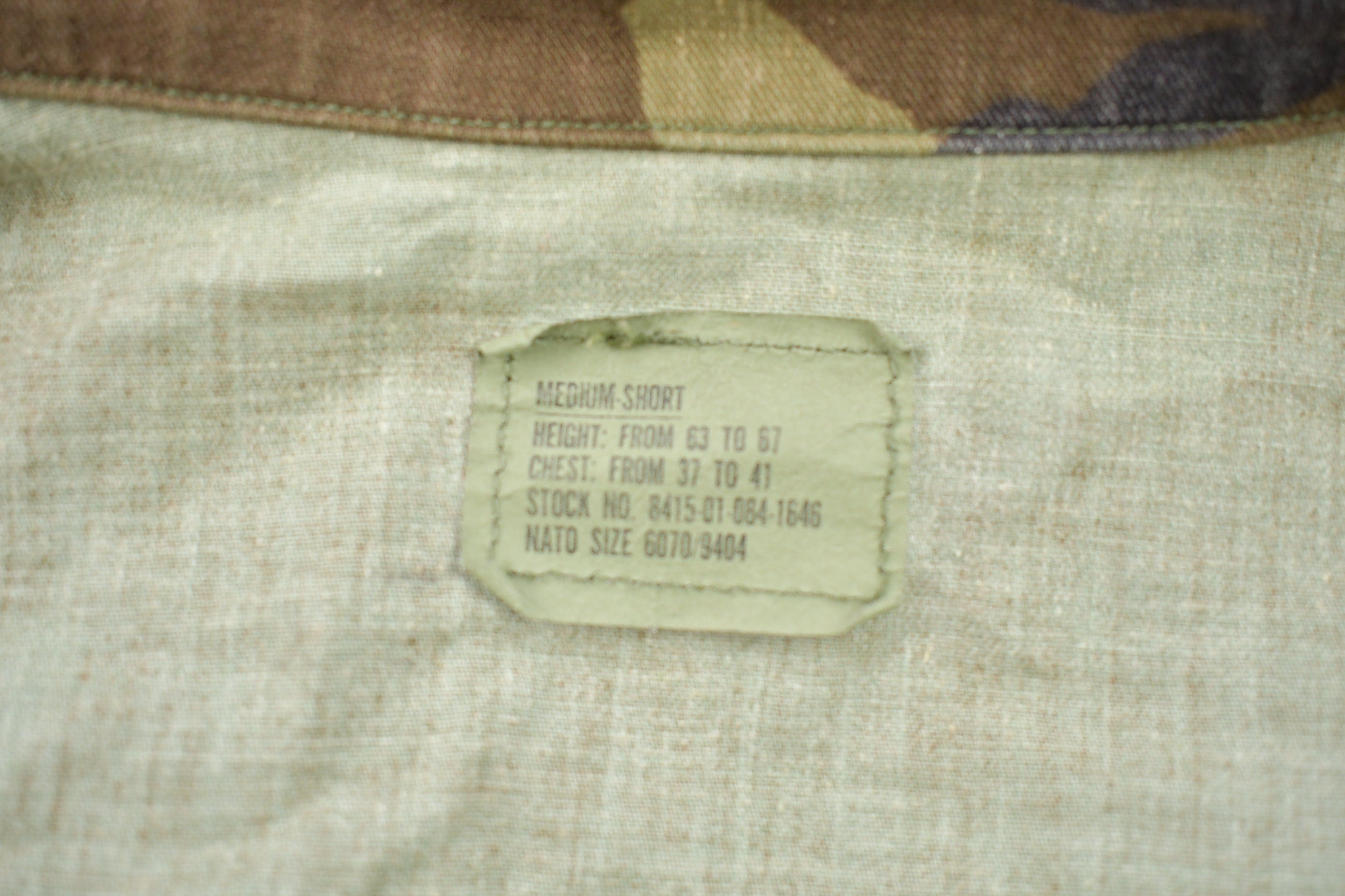 Vintage Military Button Up Shirt