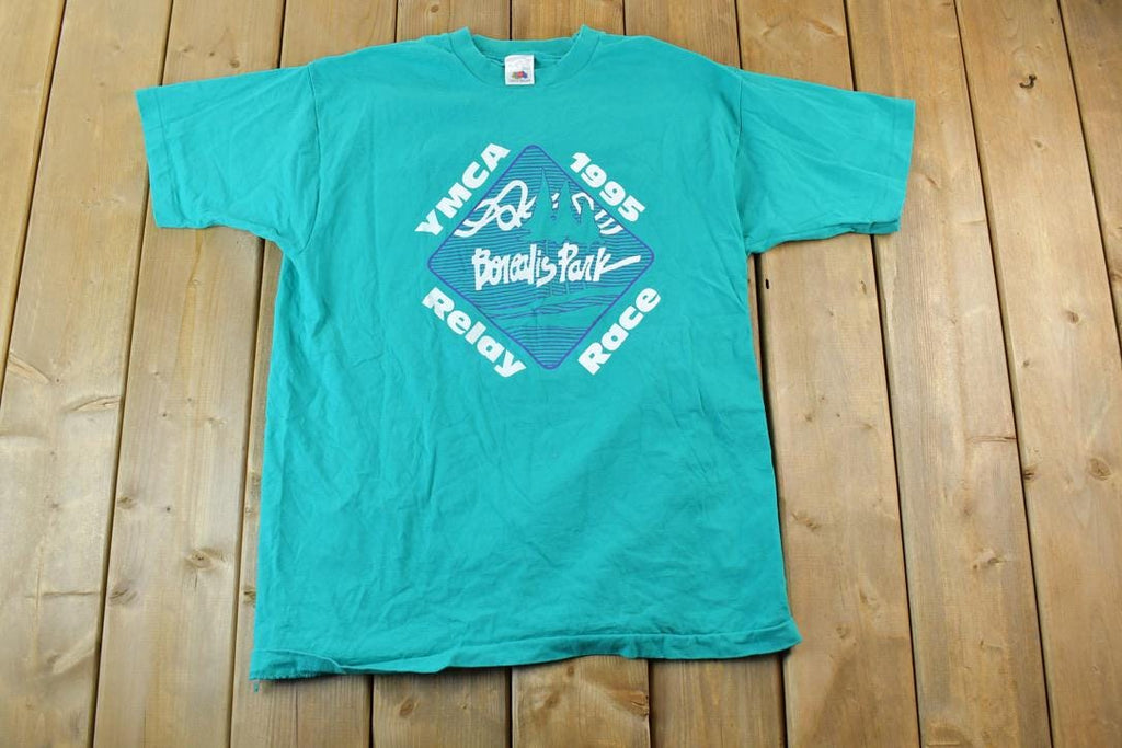 Vintage 1995 YMCA Relay Race Souvenir T-Shirt