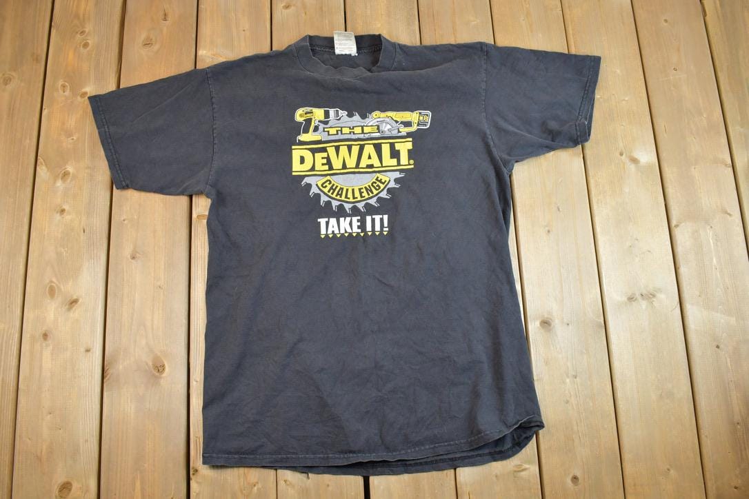Vintage 1990s Dewalt Cordless Not Gutless Graphic T-Shirt