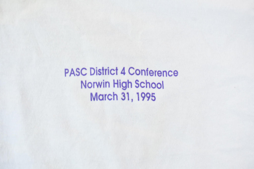 Vintage 1995 Norwin High School PASC District 4 Conference Single Stitch Graphic T-Shirt