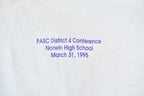 Vintage 1995 Norwin High School PASC District 4 Conference Single Stitch Graphic T-Shirt
