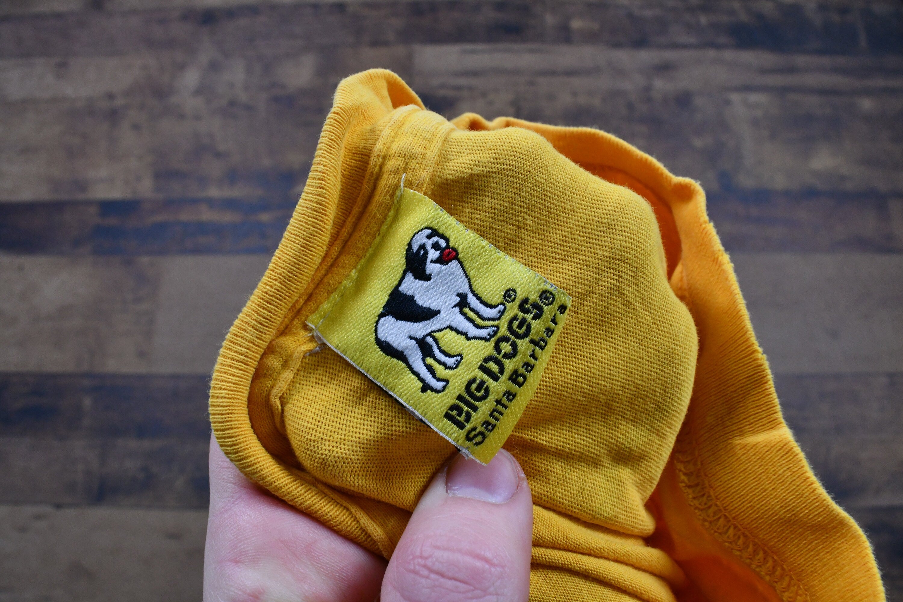 Vintage 2000 Big Dogs Yellow "Bite Me" T-Shirt