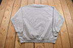 Vintage 1990s Top Stitch Cute Winter Birds Double Collar Crewneck Sweatshirt