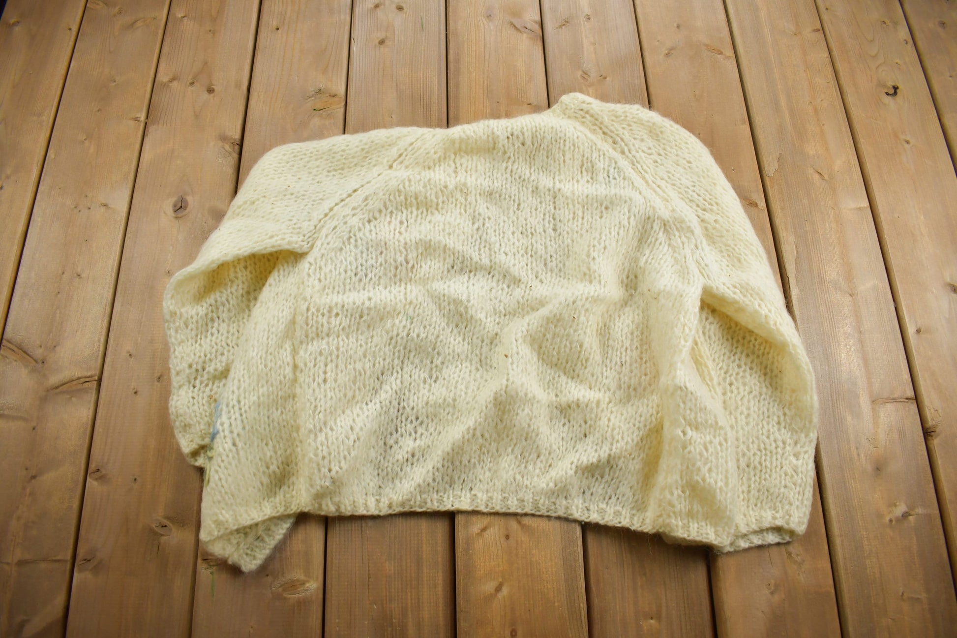 Vintage 1970s Rosanna Mohair Wool Blend Knit Sweater
