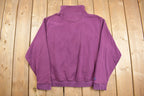 Vintage 1990s St John Fisher University Collegiate Quarter Zip Sweatshirt