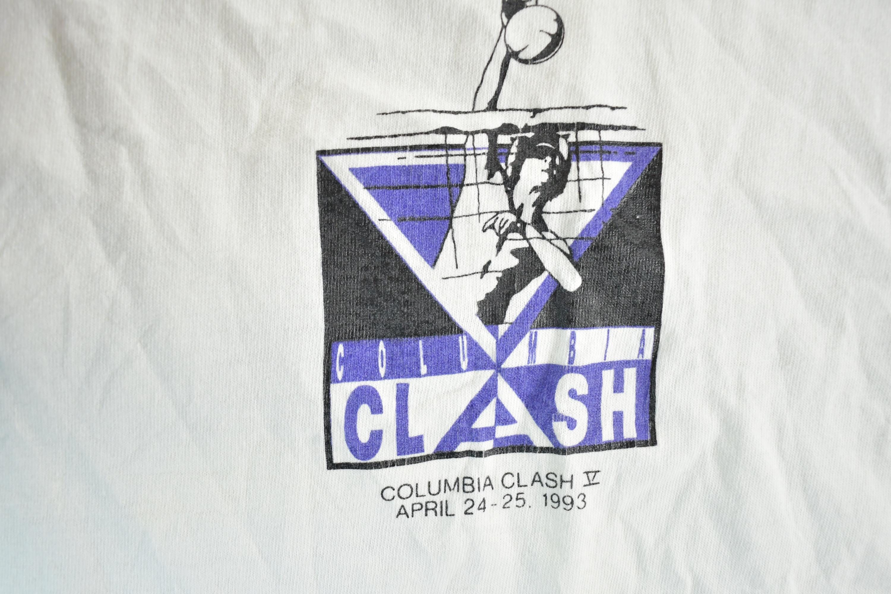 Vintage 1992 Columbia Clash Volleyball Souvenir T-Shirt Men's L