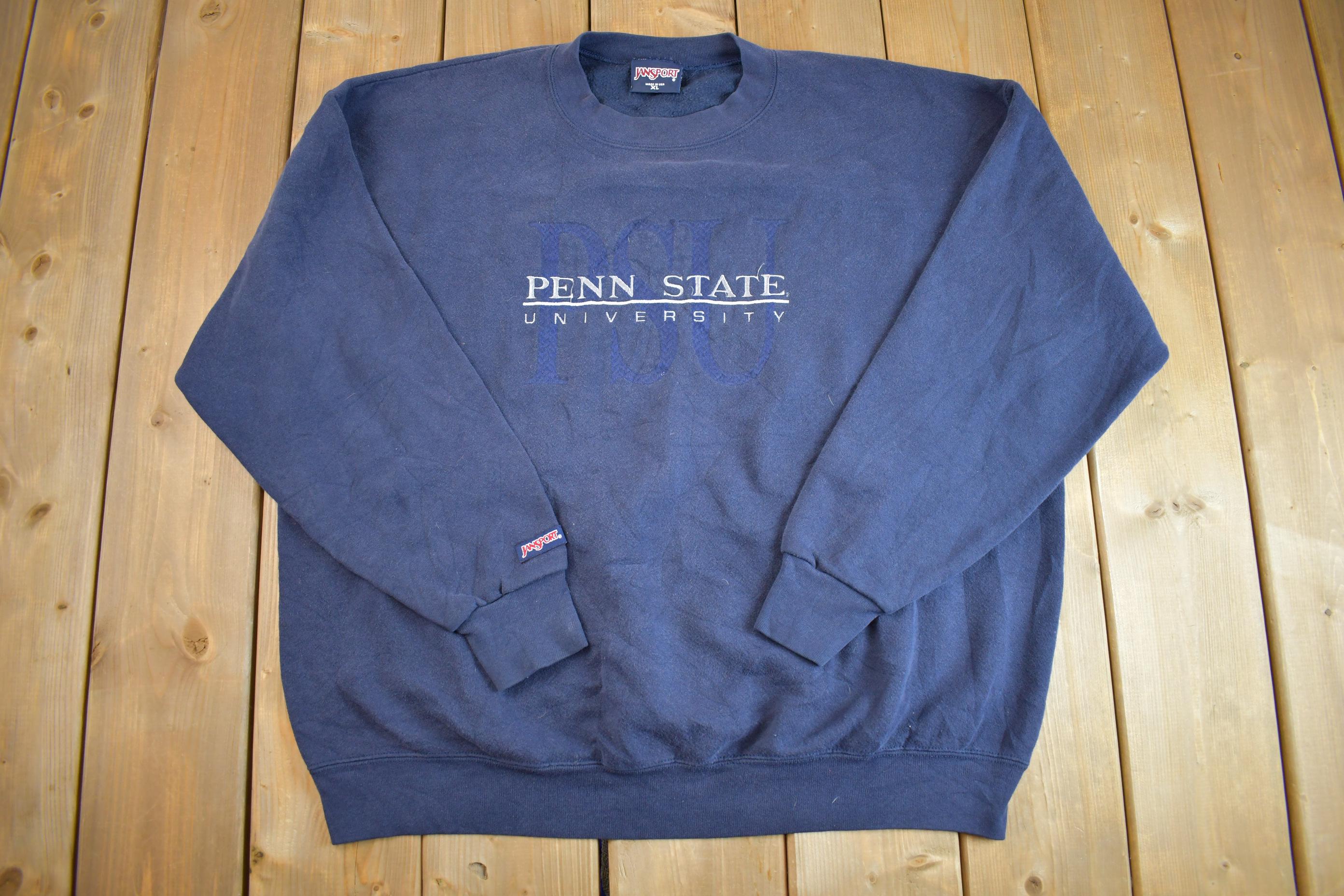 Vintage 1990s Boxy Penn State University Crewneck Made In USA - XL