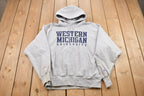 Vintage 1990s Champion Western Michigan University Hooded Sweatshirt