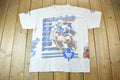 Vintage 1991 Toronto Maple Leafs NHL All Over Print Graphic T-Shirt