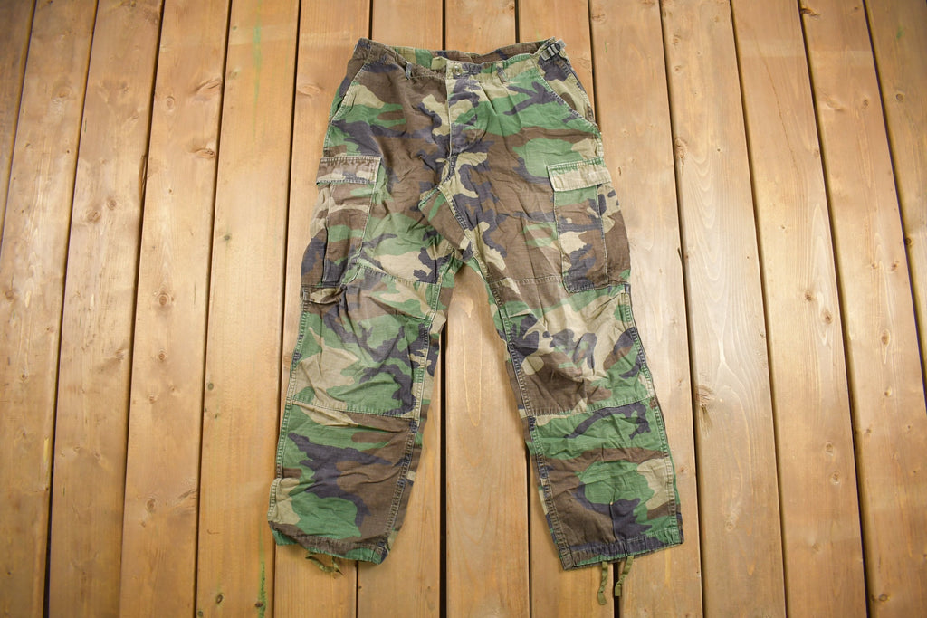 Vintage 2001 Army Woodland Camouflage Cargo Pants Size 26.5 - 29.5 - 27.5 x 29.5