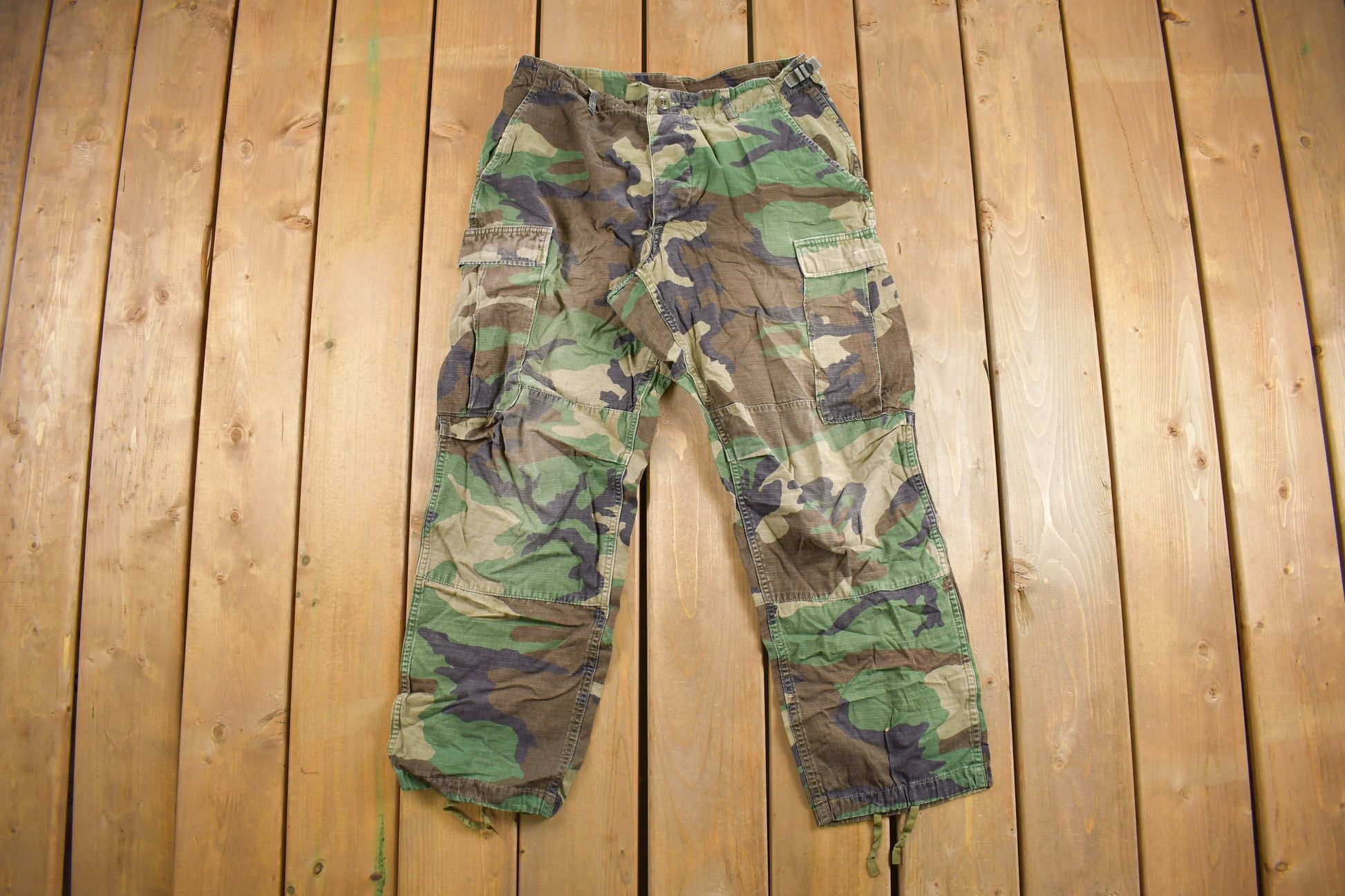 Vintage 2001 Army Woodland Camouflage Cargo Pants Size 26.5 - 29.5 - 27.5 x 29.5