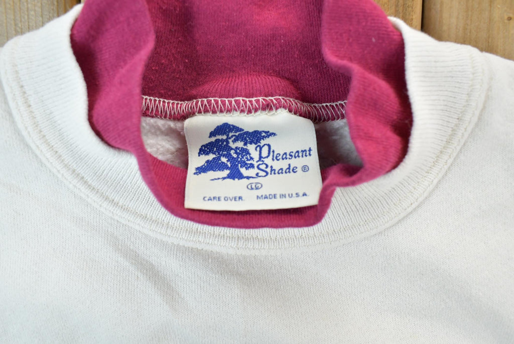 Vintage 1990s Christmas Tree Double Collared Endless Designs Pleasant Shade Cute Crewneck Sweater