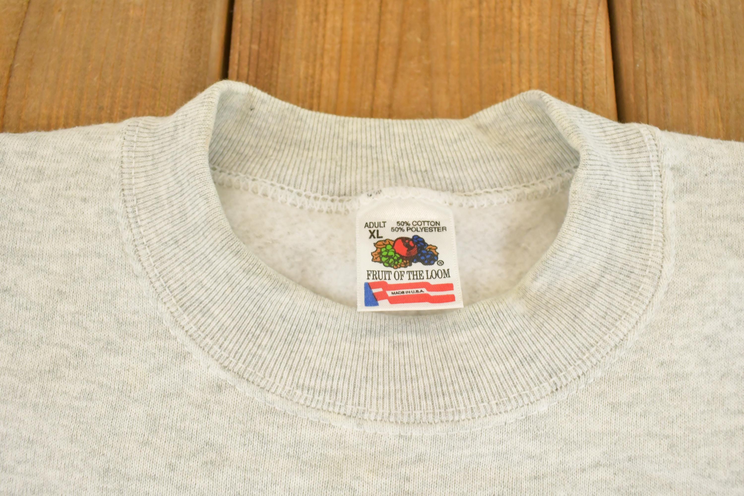 Vintage 1990s Cute Cat Souvenir Crewneck Sweatshirt Mens L