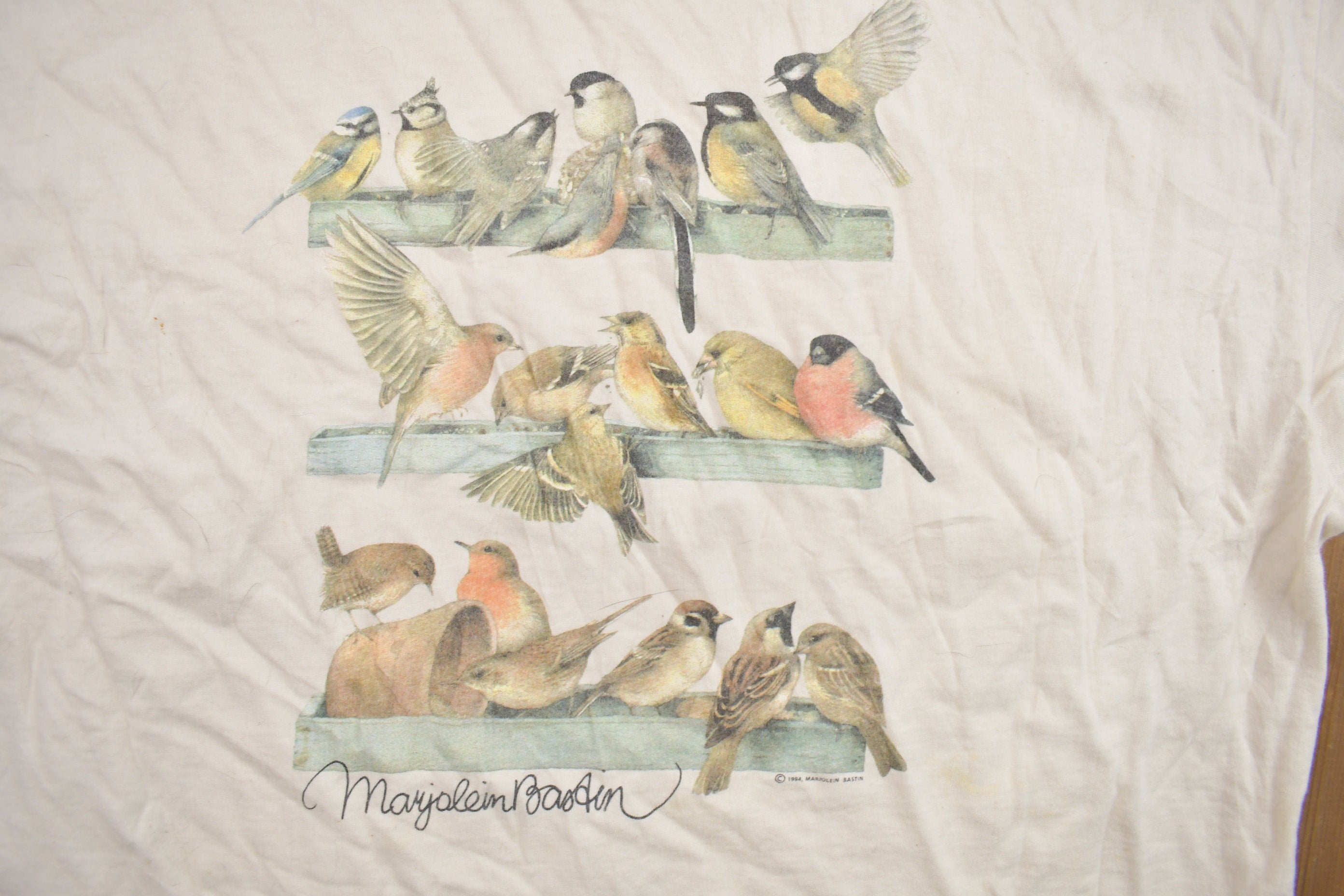 Vintage 1990s Hallmark Birds Theme Graphic T-Shirt