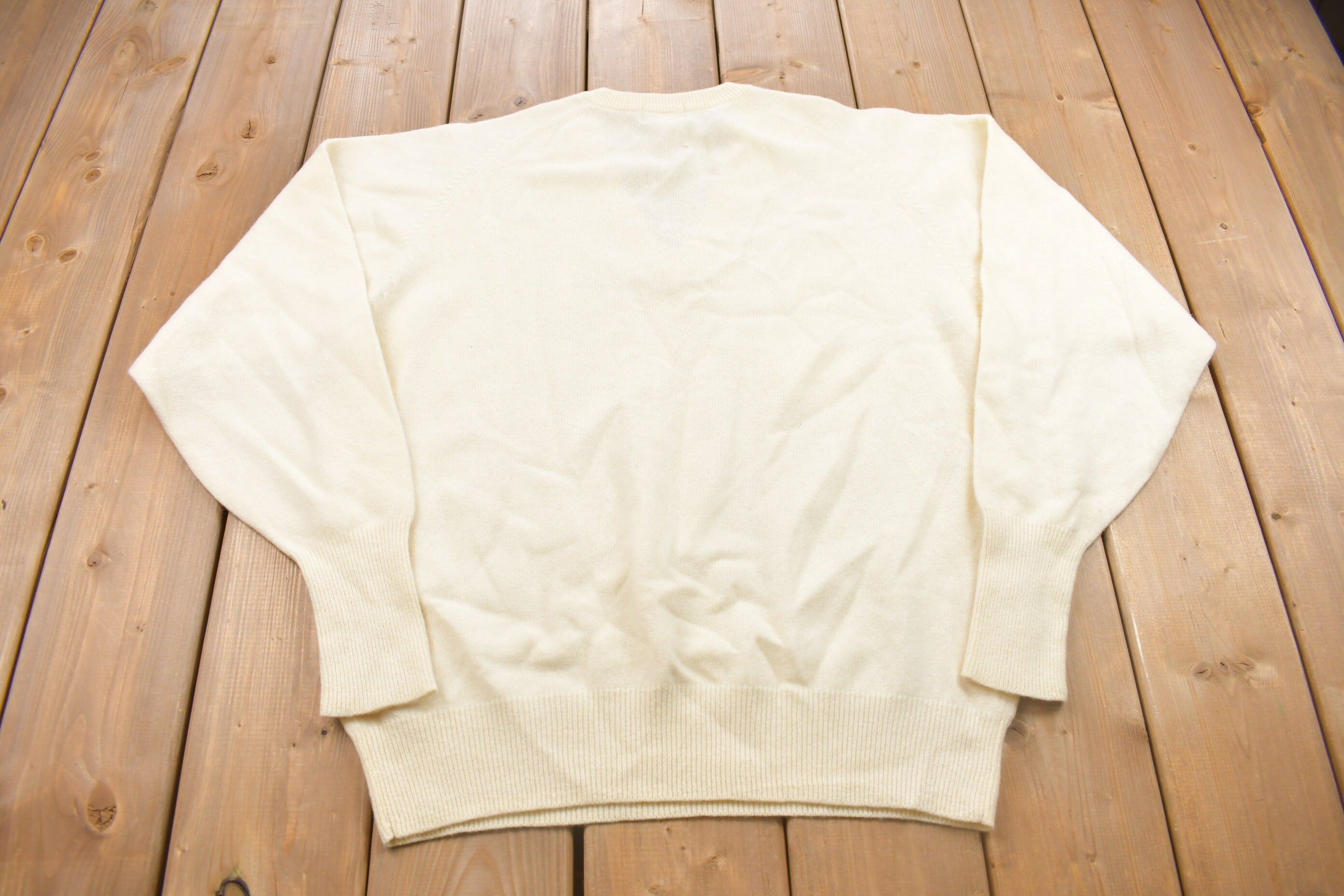 Vintage 1990s Club Jurdan Knitted V-Neck Sweater