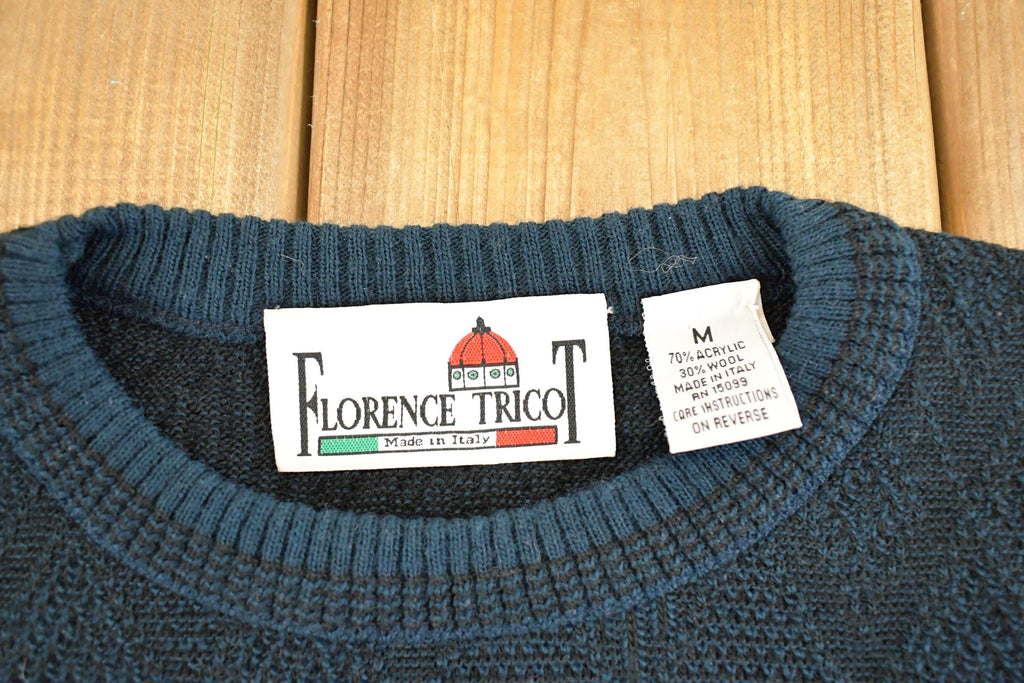 Vintage 1990s Florence Tricot Wool Knit Crewneck Sweater Men's M