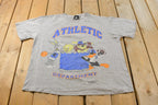 Vintage 1990s Looney Tunes Bugs Bunny Taz Athletic T-Shirt Men's XL / Made in USA / 90s Single Stitch Tee / 90s Warner Bros