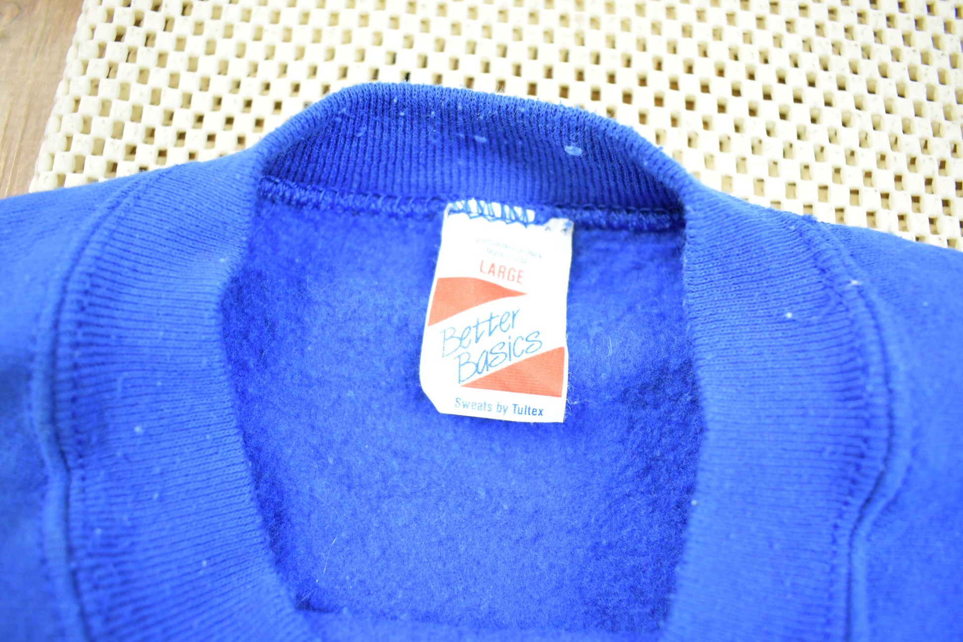 Vintage 1980s Blank Better Basics Crewneck Sweatshirt Made In USA