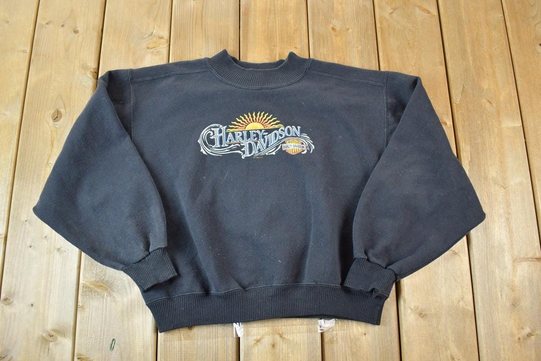 Vintage 1998 Harley Davidson Motorcycles Souvenir Crewneck Sweatshirt