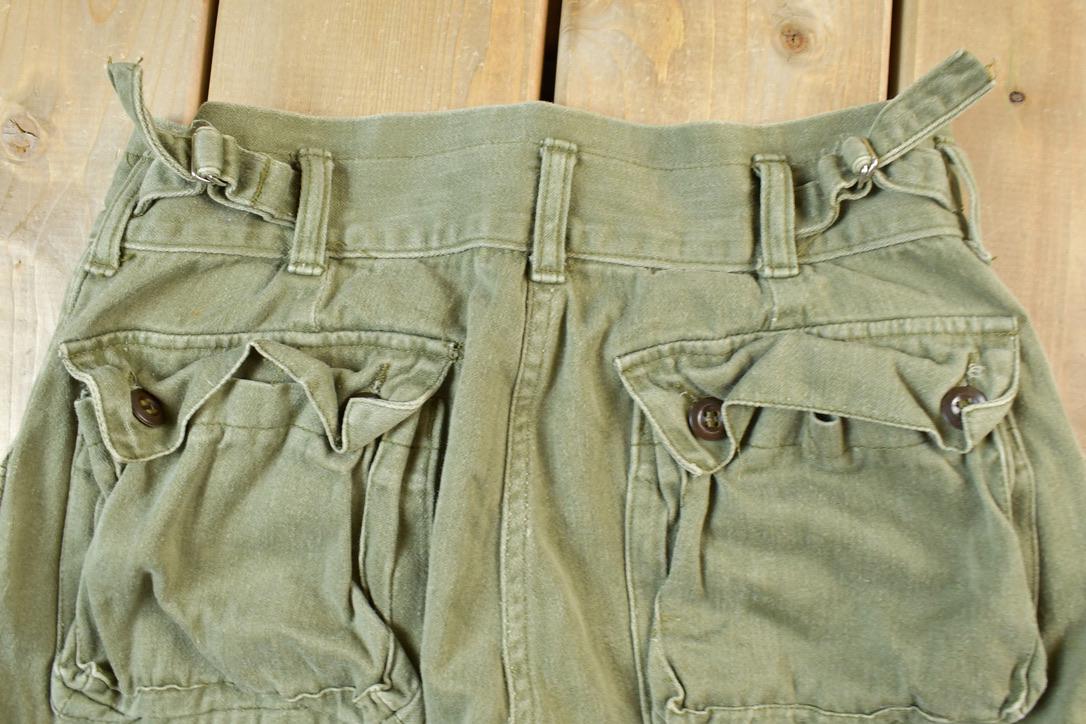 Vintage 1990s Army Green Cargo Pants Size 28 x 26