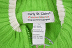 Vintage Carly St. Claire Snowman Embroidered Zip Up Christmas Sweater , 90s Holiday Crewneck , Winter Wear , Festive Graphic Print
