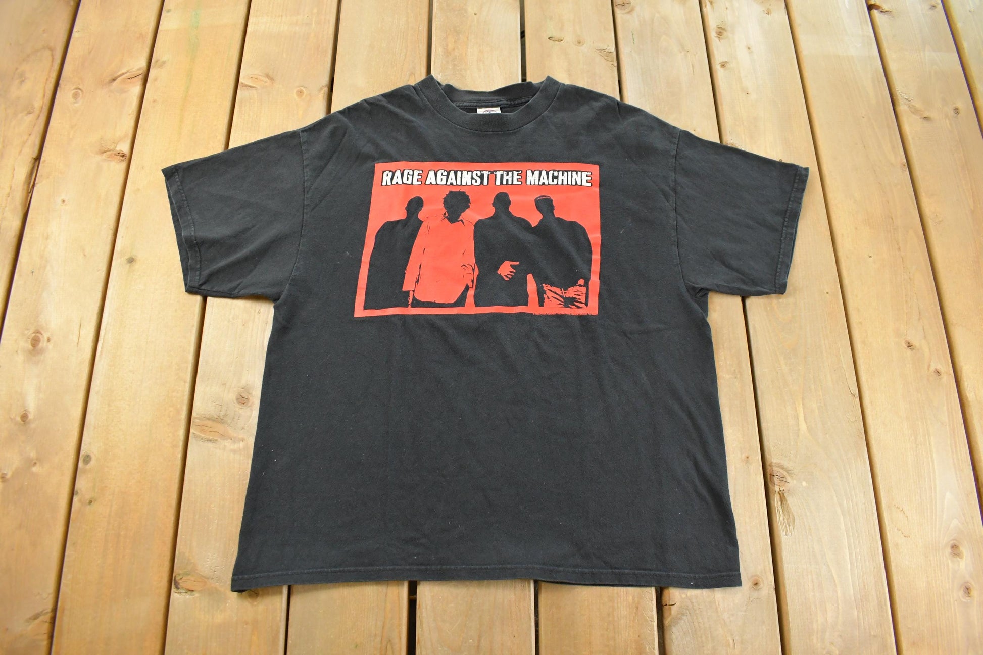 Vintage 1999 Rage Against The Machine Graphic Band T-Shirt Men's XL