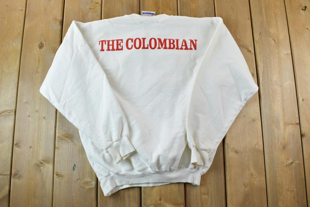 Vintage 1990s Crochet Club The Columbian Crewneck Sweatshirt