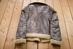 Vintage 1980s Phase III Leather Fur Lined Jacket