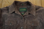 Vintage 1990s Danier Suede Trucker Jacket