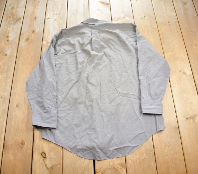 Vintage 1980s Darwin Grey Blank Button Up Shirt