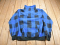 Vintage 1990s Trader Bay Quarter Zip Plaid Fleece Sweater  Outdoorsman  90s Sweater  Streetwear  Hiking  Fleece Zip up
