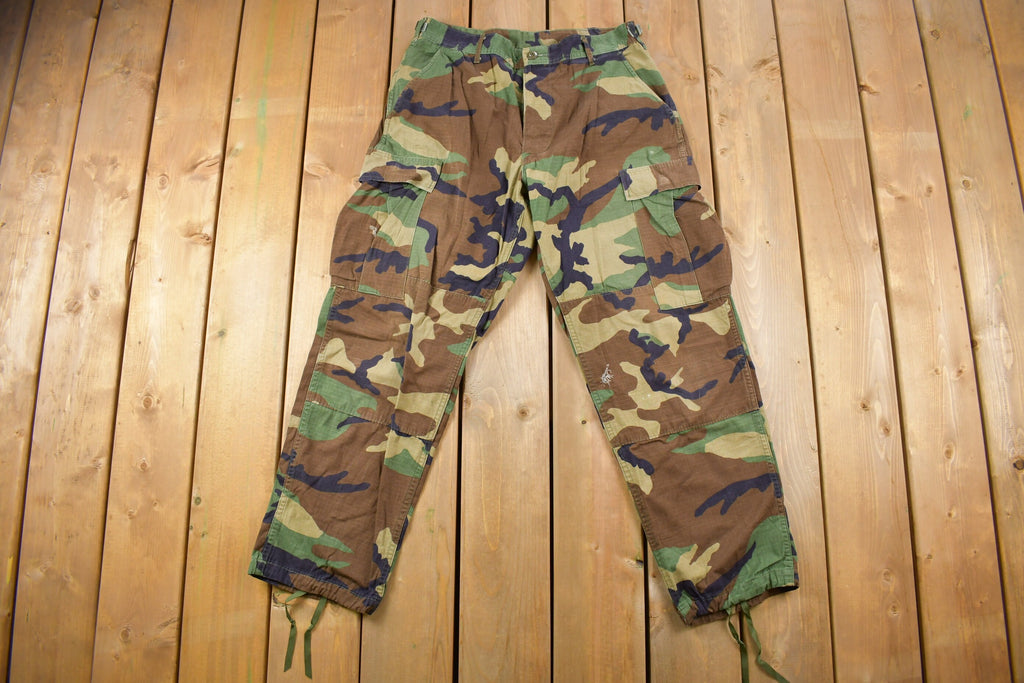 Vintage 1990s Army Camouflage Cargo Pants Size 32 x 30