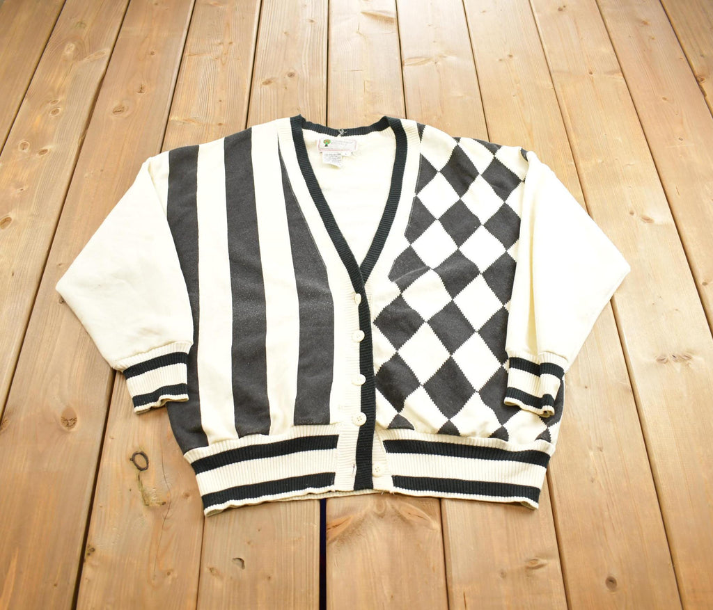 Vintage 1990s Ms. Organically Grown Knit Cardigan Sweater