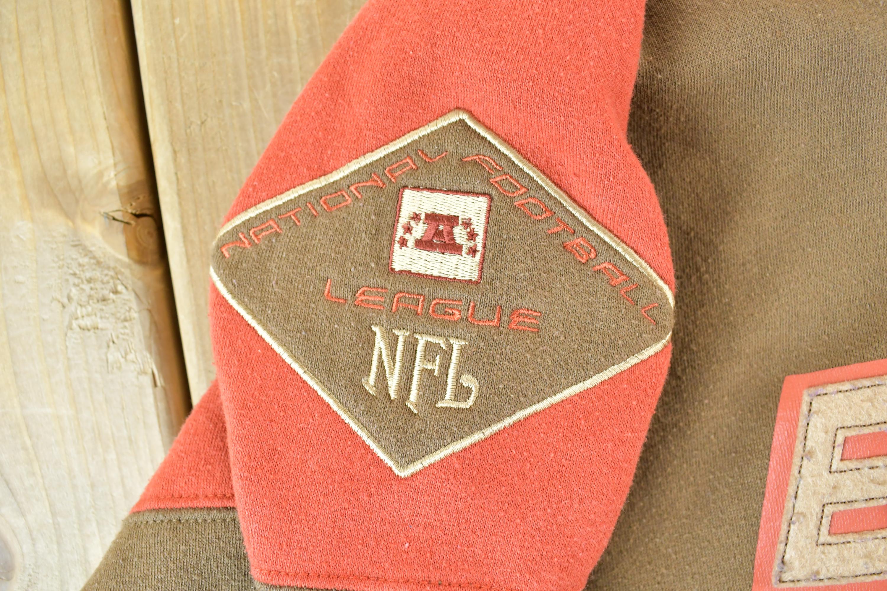 Vintage 1990s Cleveland Browns Full Zip NFL Hoodie Sweatshirt