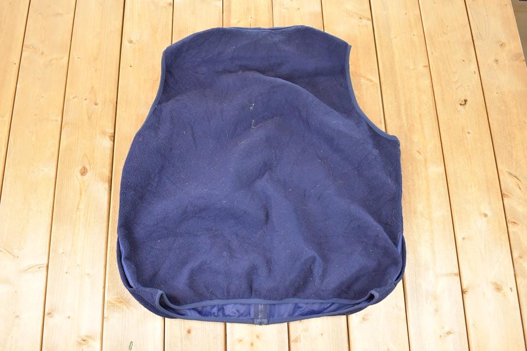 Vintage 1990s LL Bean Outdoors Fleece Outdoorsman Sweater Vest Men's XL