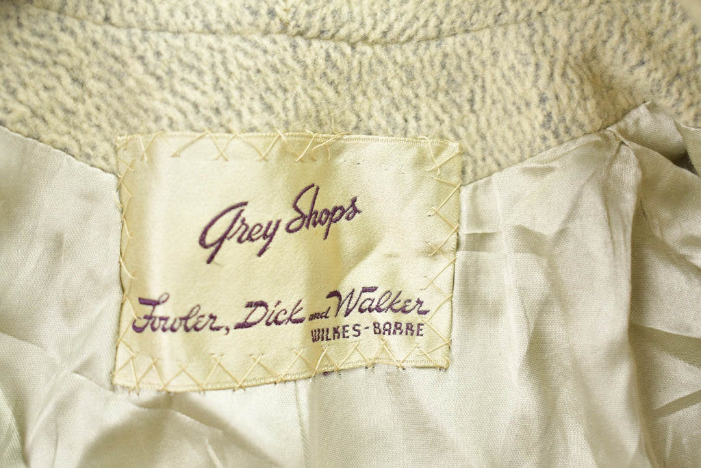 Vintage 1990s Grey Shops Wool Jacket