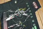 Vintage 1996 Star Wars X-Wing Rogue Squadron All Over Print Graphic T-Shirt Size L Made In USA Single Stitch