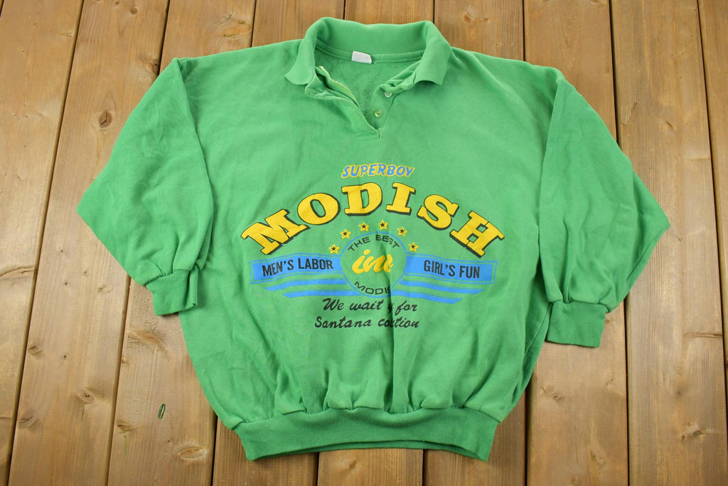 Vintage 1990s Superboy Modish Collared Crewneck Sweatshirt