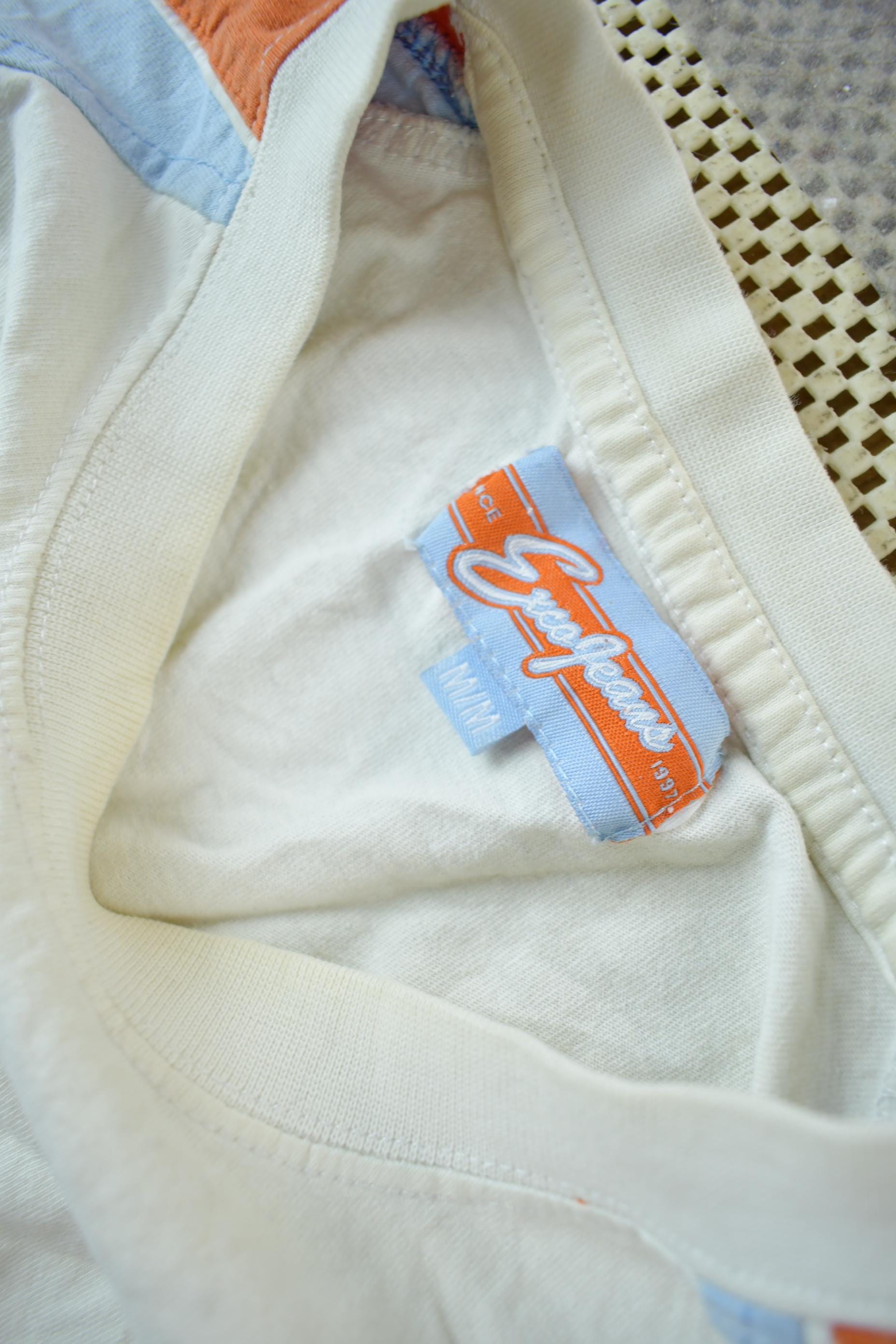 Vintage Y2K Exco Jeans NYC 5 Boroughs Color Block T-Shirt