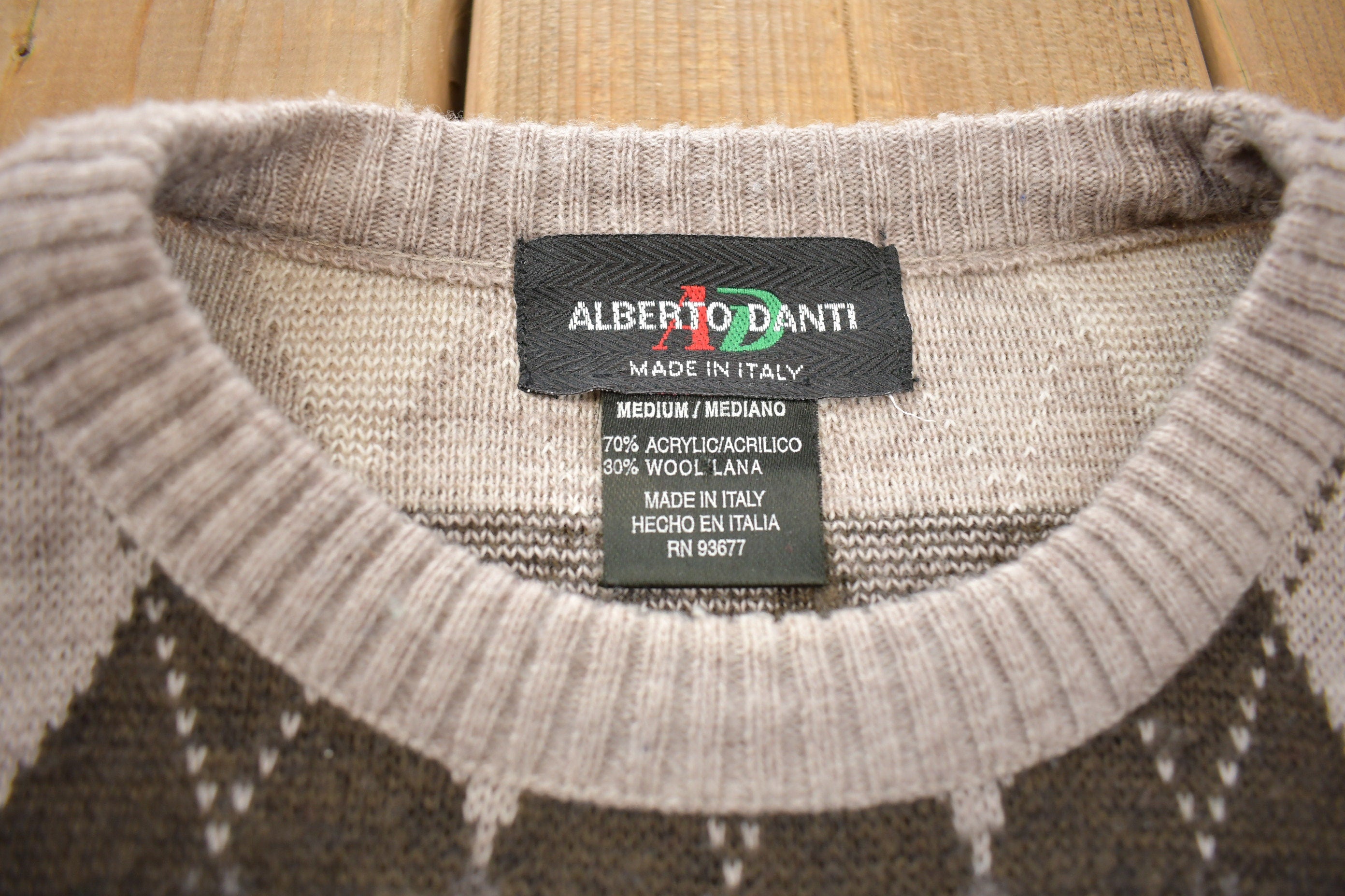 Vintage 1990s Alberto Danti Knit Crewneck Sweater