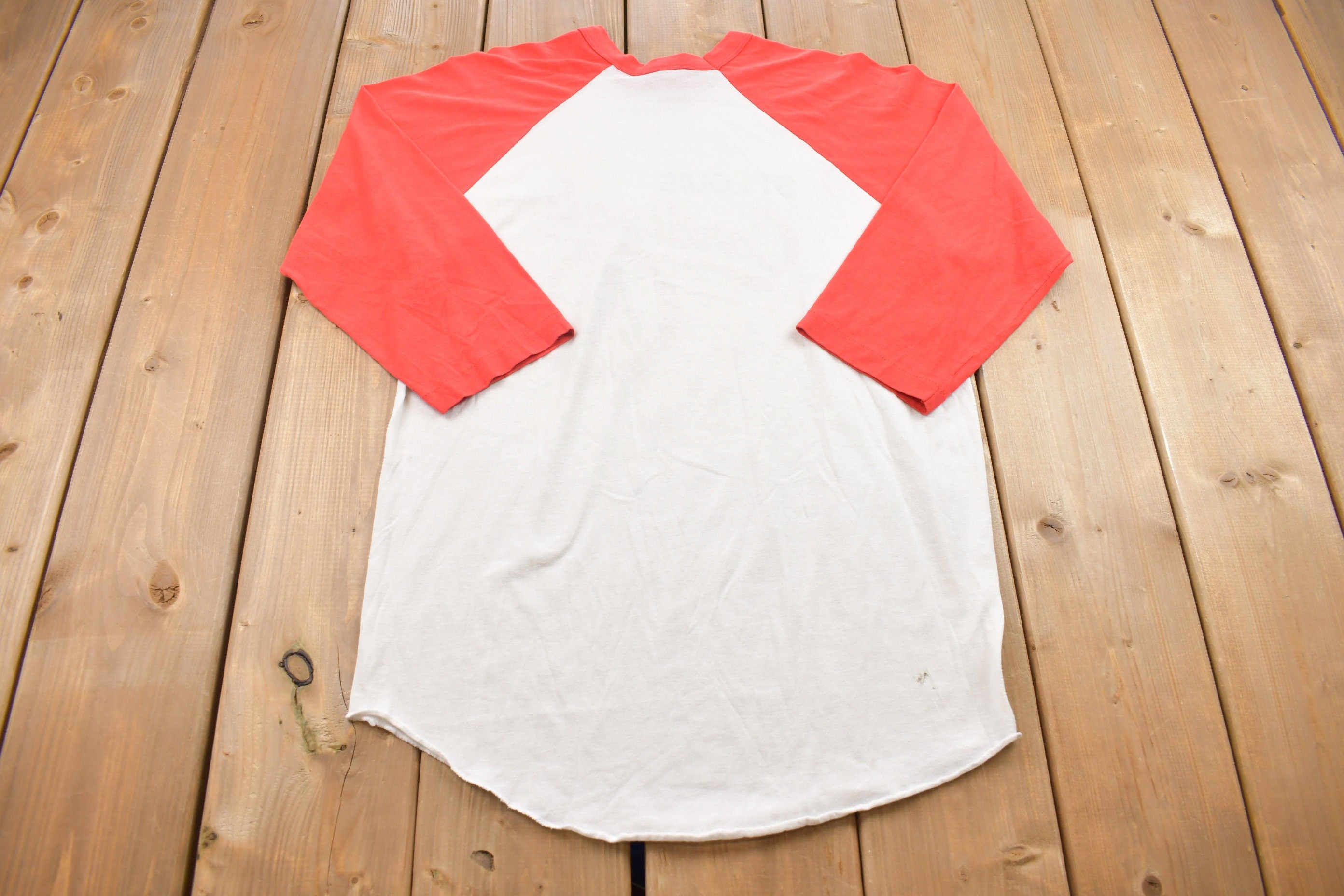 Vintage 1980s St. Louis Cardinals Raglan Trench Graphic Top