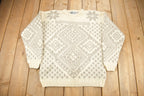 Vintage 1990s Iarazzia Winter Theme Knit Crewneck Sweater