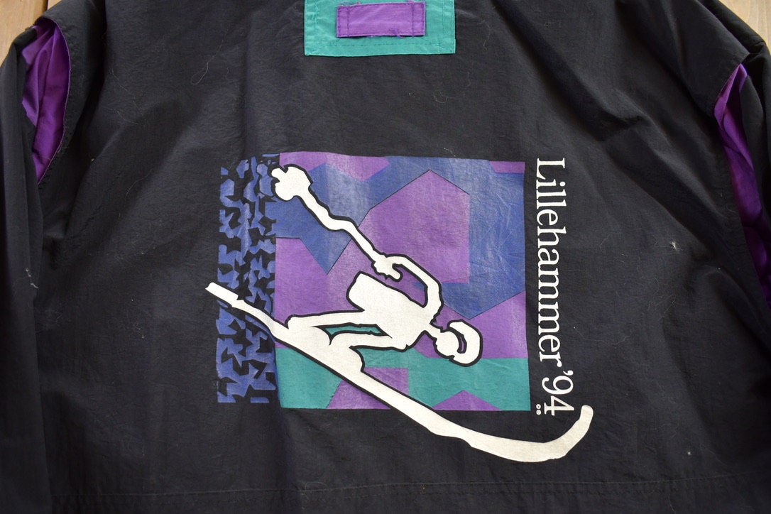 Vintage 1990s Lilliehammer 94' Windbreaker Jacket