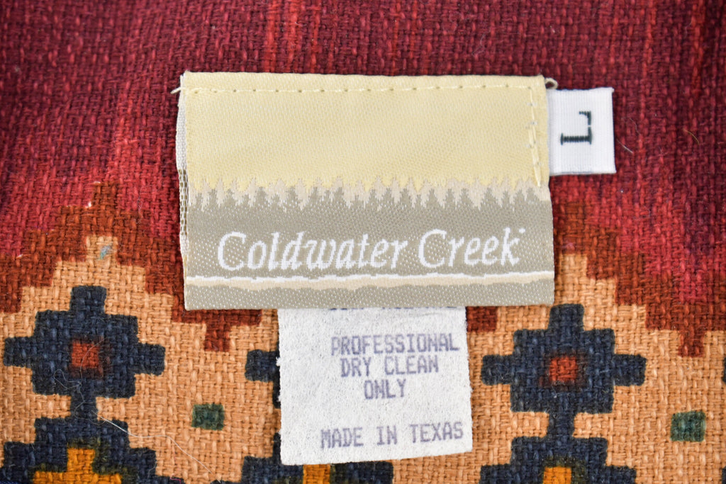 Vintage 1990s Coldwater Creek South Western Vest