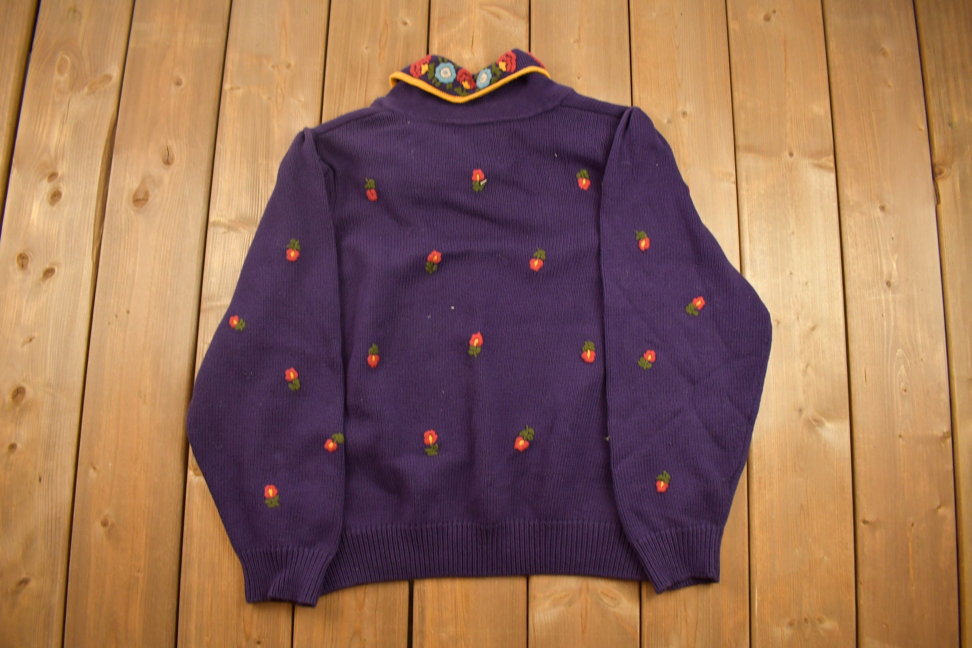 Vintage 1990s Charter Club Knitted Crewneck Sweater